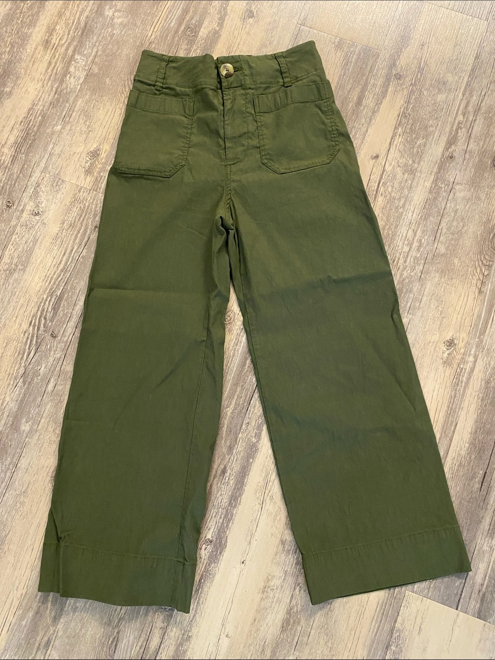 Anthropologie Maeve The Colette Wide Pants Green Size 26P